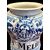 Vaso albarello in maiolica con decoro a motivi vegetali,uccelli e serpenti.Ferniani,Faenza.