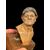 Serie dì 6 teste dì statuine da presepe napoletane in terracotta dipinta con occhi in vetro montate su base lignea.