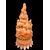 Scultura in legno dolce raffigurante pastore con pecore.Germania