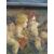 Specchiera legno rovere con olio su tela Luigi XVI rappresentante putti Francia