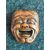 Piccola maschera in legno di bosso raffigurante personaggio della commedia dell’arte.Giappone
