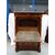 Secretaire a colonna piena in noce Impero 1820 francese chiave a quadrifoglio