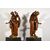 Coppia di sculture barocche in legno di noce, Veneto, fine XVII secolo