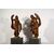 Coppia di sculture barocche in legno di noce, Veneto, fine XVII secolo
