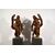 Coppia di sculture barocche in legno di noce, Veneto, fine XVII secolo