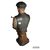 Mezzobusto in Ceramica Raffigurante uomo con pipa Joliveaux
