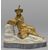 Coppia di sculture in bronzo dorato su base in marmo raffiguranti figure cinesi, Francia, XVIII secolo