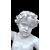 Coppia di grandi candelieri putti in maiolica a decoro floreale policromo.Gian  Battista Viero,Nove di Bassano.