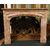 chm623 - pink / red marble fireplace, cm l 135 xh 108     