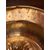 Piatto elemosiniere in ottone dorato , cm 41,5