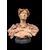 Scultura in terracotta raffigurante busto femminile.firma:Italo Campagnoli,data 1897. 