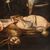 Pittore italiano (XVII-XVIII sec.) - Natura morta con carne, tacchino e cacciagione.