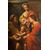  Dipinto antico olio su tela raffigurante "La Sacra Famiglia". Francia inizio XIX secolo.