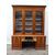LIBRERIA A TRE PORTE IN NOCE EPOCA META' 800 FRANCIA RESTAURATA  cm L 204xP58xH258