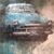 Tecnica Mista su Tela con Auto d’Epoca Americana