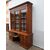 LIBRERIA A TRE PORTE IN NOCE EPOCA META' 800 FRANCIA RESTAURATA  cm L 204xP58xH258