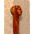 Stick in a single piece in birch wood with knob representing a female figure.     