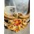 Antica Specchiera in ceramica, dipinta stile veneziano, primi '900. Mis 54x36 cm