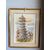 Acquarello primi '900 Pagoda, firmato, mis 59x46 cm