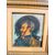 Antico dipinto raffigurante Bersagliere, olio su tavola, primi '900, mis 34x32 cm
