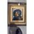 Antico dipinto raffigurante Bersagliere, olio su tavola, primi '900, mis 34x32 cm