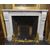 chm614 - white marble fireplace, L cm 145 x 28 px 111 h     