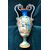 Majolica vase with historiated decoration, Molaroni manufacture, Pesaro.     