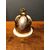 Brass and mother of pearl bell with alabaster base. France.     