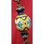 Nine-lamp majolica chandelier