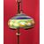 Nine-lamp majolica chandelier
