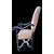 Poltrona in noce con braccioli a volute e gambe tornite.