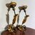Antica coppia di bracci antichi del 700 in legno dipinto dorati e laccati . Applique candelabri 