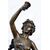 Scultura antica in bronzo patinato raffigurante Hebe con l'aquila di Giove firmata "DRUOT".Periodo XIX secolo.