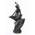 Scultura antica in bronzo patinato raffigurante Hebe con l'aquila di Giove firmata "DRUOT".Periodo XIX secolo.