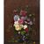DIPINTI ANTICHI DI FIORI, NATURE MORTE CON GIGLI E ROSE, OLIO SU TELA, DELL 800. (QF635)