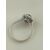 ANELLO ZAFFIRO CON DIAMANTI SU ORO BIANCO
