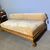 Antico divano chaise longue in noce neorinascimentale fine 800 . restaurato mis 200 x cm 90 