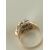 ANELLO ORO ROSA E BIANCO CON DIAMANTE