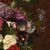 DIPINTI ANTICHI DI FIORI, NATURE MORTE CON GIGLI E ROSE, OLIO SU TELA, DELL 800. (QF635)