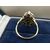 ANELLO CON RUBINO SU ARGENTO E ORO