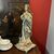 Antica Scultura in terracotta dipinta  Madonna Immacolata . 1827 Luigi Pettinari Scultore . H 48
