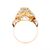 Anello in oro giallo con diamante solitario taglio antico