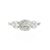 Anello in oro bianco con diamanti Princess