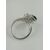 Anello Diamante e Zaffiro oro bianco