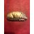 Silver-plated pig-shaped matchbox in bronze.     