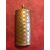 Scatolina portafiammiferi in ottone di forma cilindrica con decori geometrici a tappezzeria.Vesta,Inghilterra.