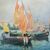 Gino Scalatelli (Venezia 1870 - Venezia 1920) - Venezia, veduta del bacino di S. Marco.