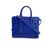 SAINT LAURENT Borsa Shopper in Pelle Col. Blu Sac de Jour S