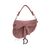DIOR Borsa a Mano in Velluto Col. Rosa Saddle S