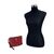 SAINT LAURENT Pochette in Tela Col. Rosso Lou Lou S